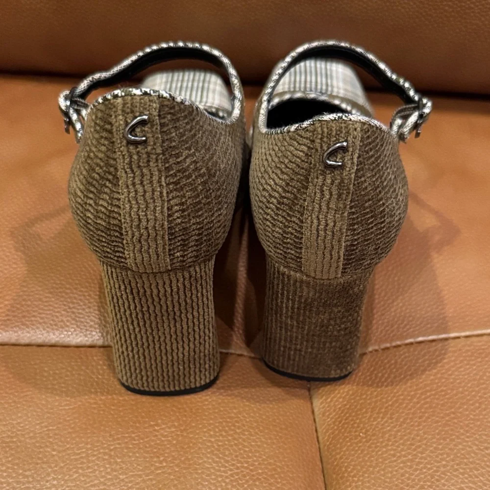 Circus by Sam Edelman Brown Plaid Mary Jane Heels - Picture 3 of 4